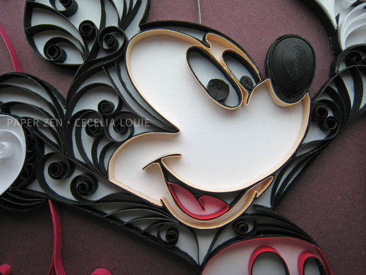 Quilling Mickey Mouse