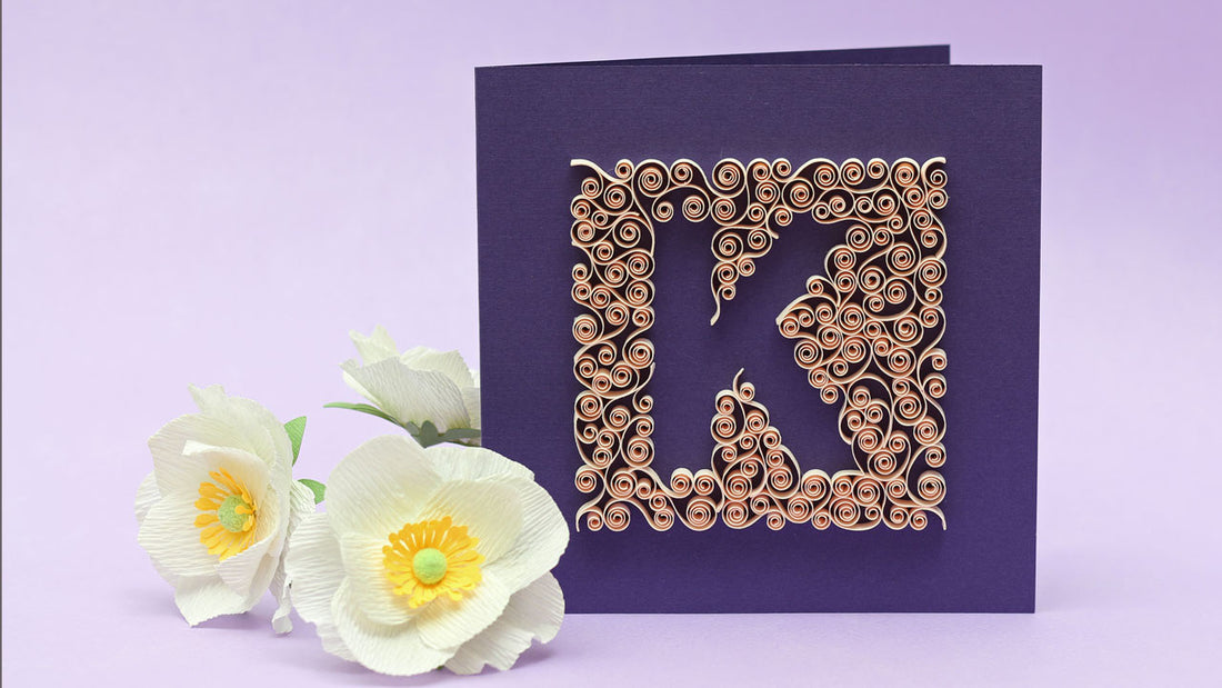 Quilling Letter K - Negative Spaces