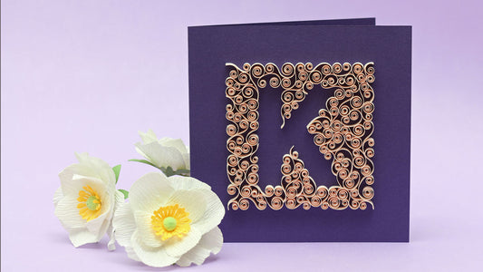 Quilling Letter K - Negative Spaces