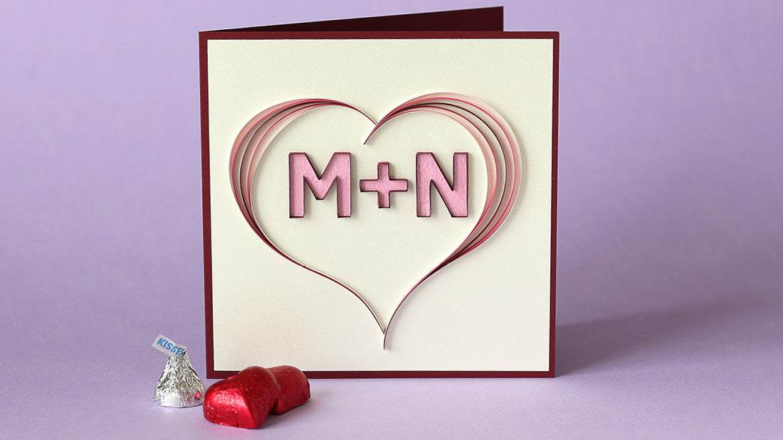 Quilling Letters M+N - Multi-Strip Scrolls