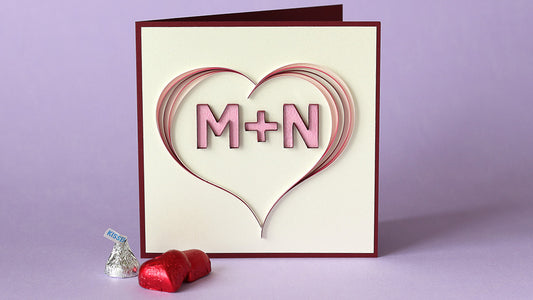 Quilling Letters M+N - Multi-Strip Scrolls