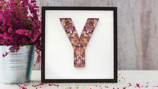 Quilling Letter Y – Mandala Tutorial