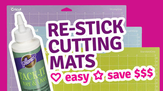 Re-stick Cutting Mats for Cricut or Silhouette Machines