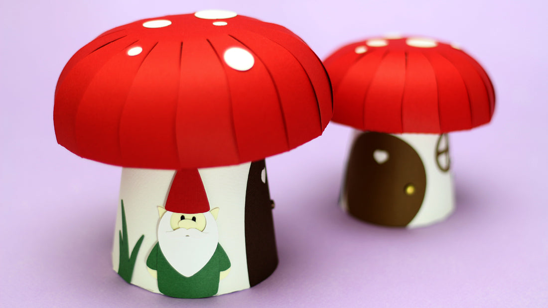 Paper Mushroom Box (3D SVG)