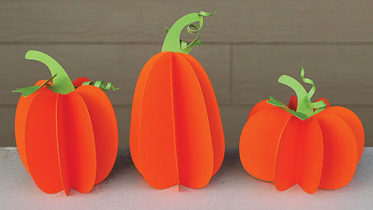3D Paper Pumpkins - Free Patterns