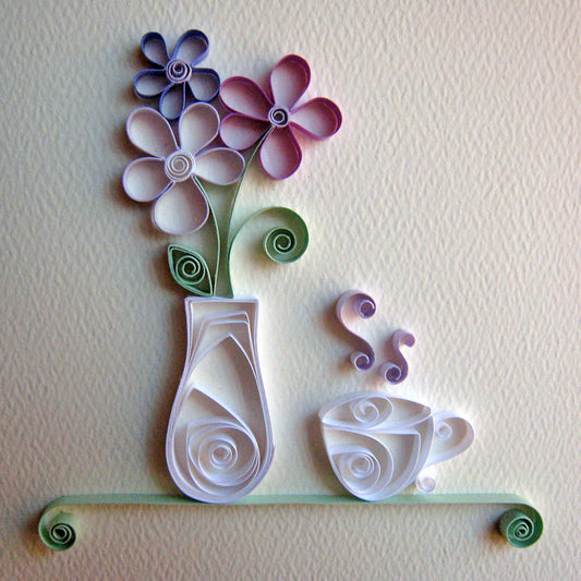 Quilling Tea Cup and Vase Tutorial
