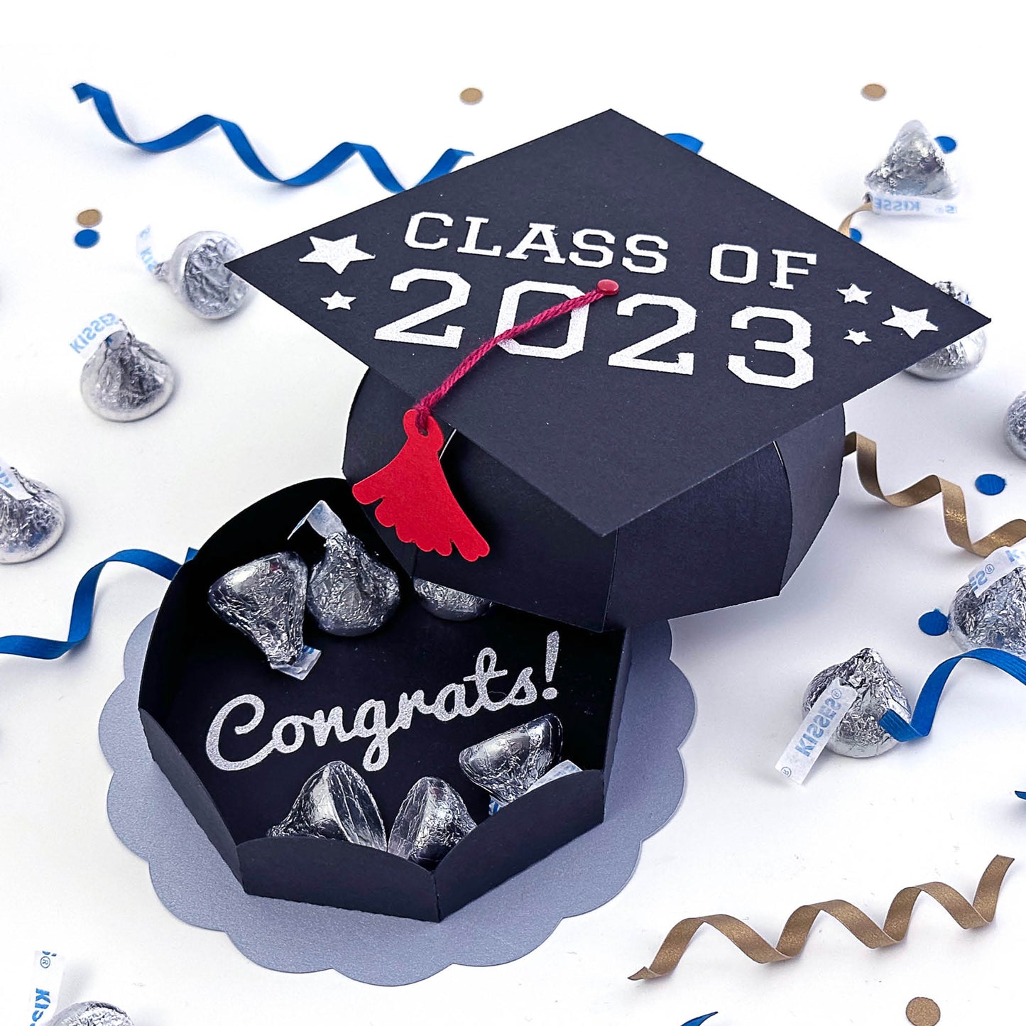 Graduation Cap Gift Box - SVG