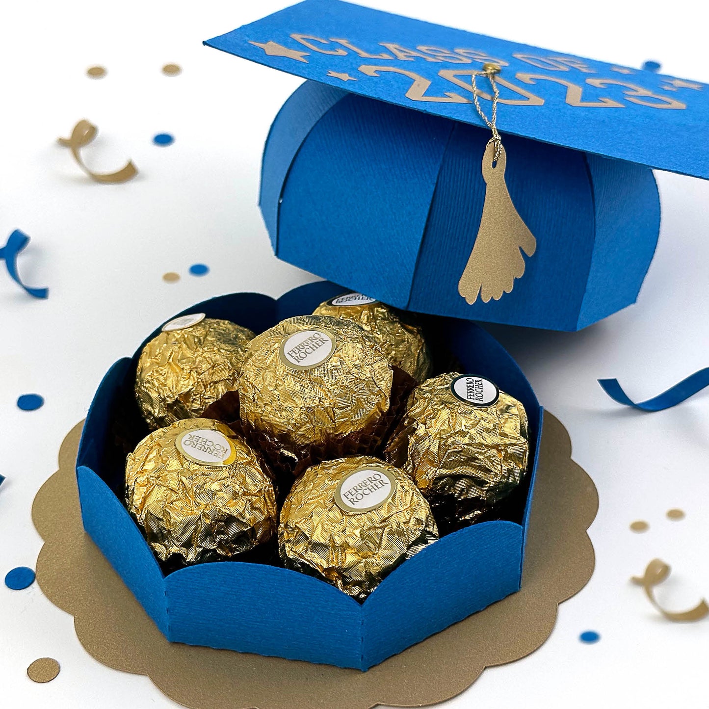 Graduation Cap Gift Box - SVG