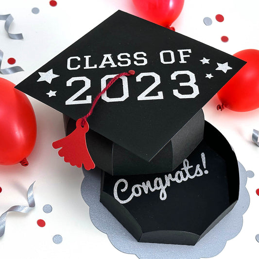 Graduation Cap Gift Box - SVG