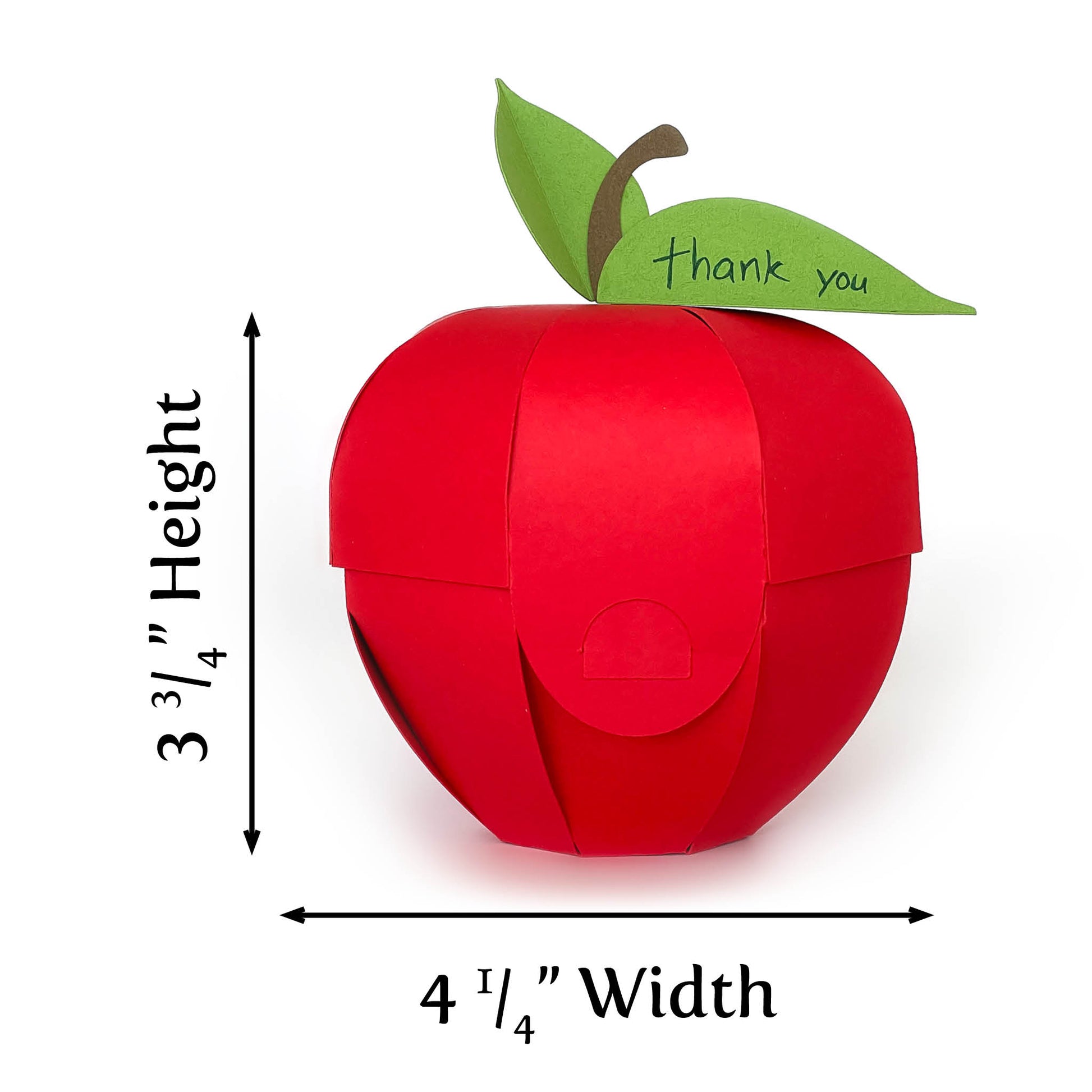 Apple Gift Box 3D SVG Teacher Appreciation