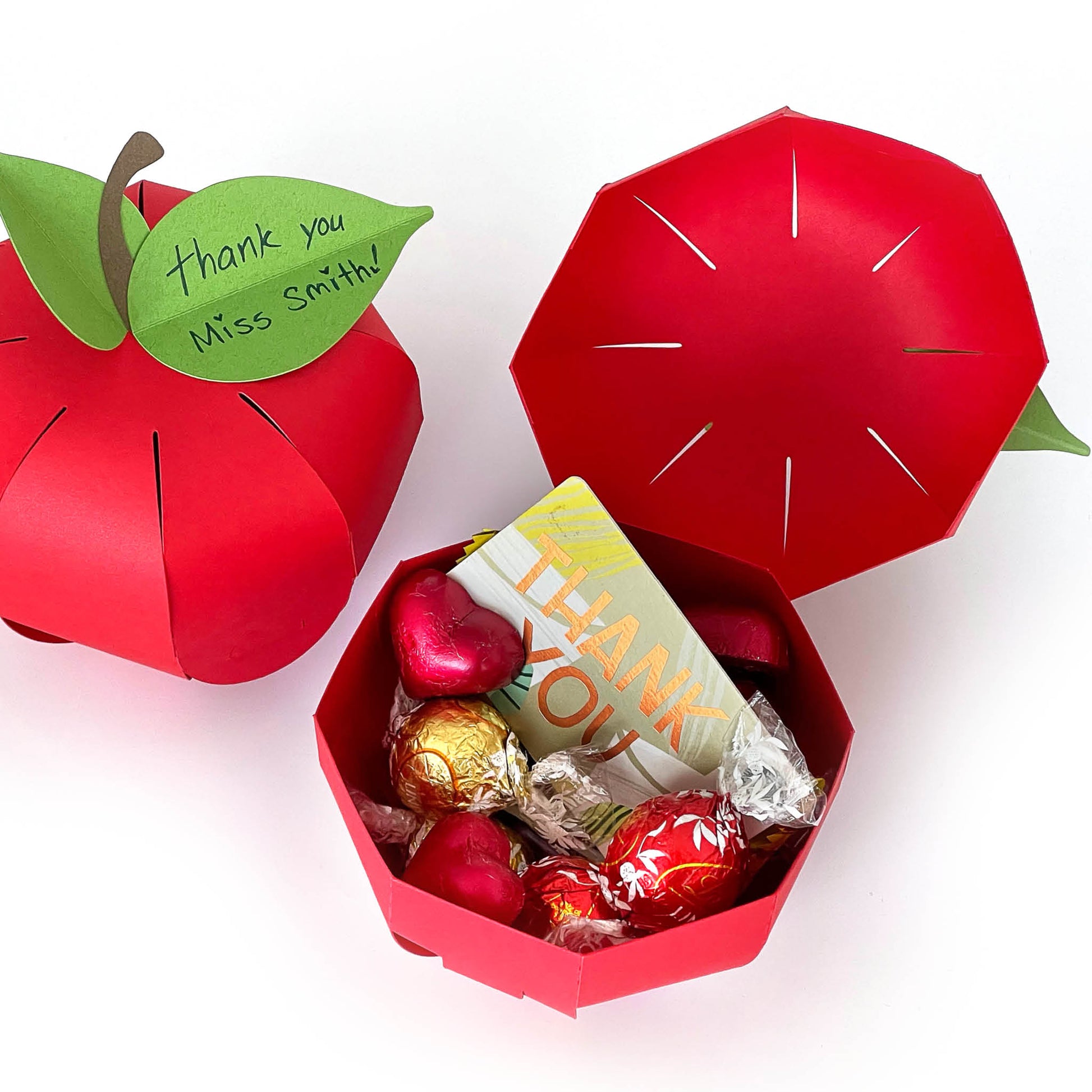 Apple Gift Box 3D SVG Teacher Appreciation