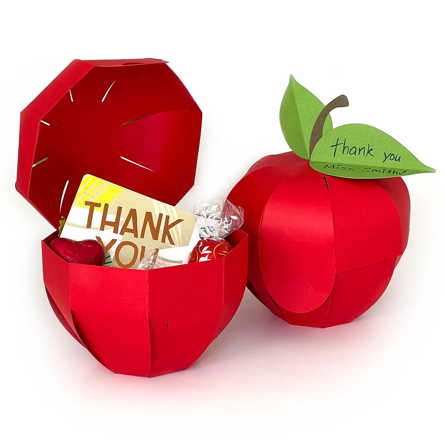 Apple Gift Box 3D SVG Teacher Appreciation