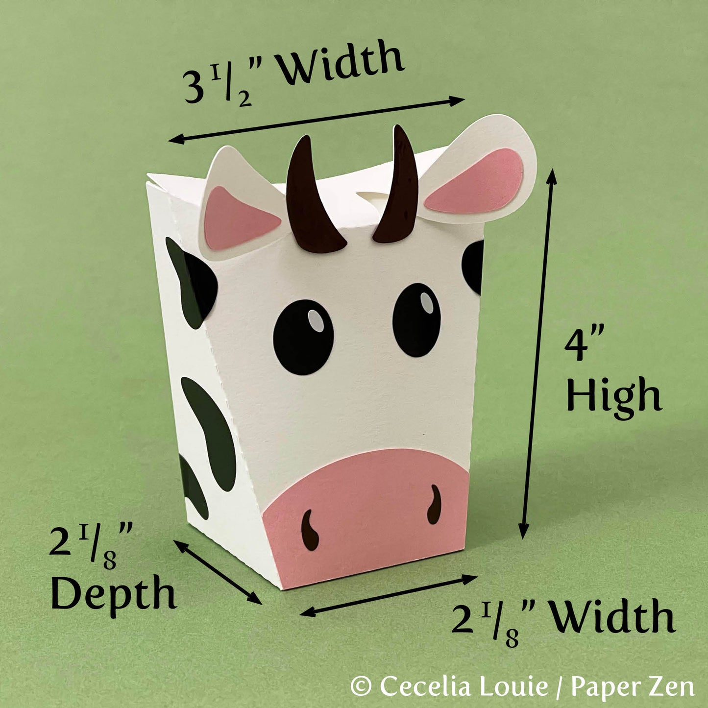 Cow Gift Box - SVG