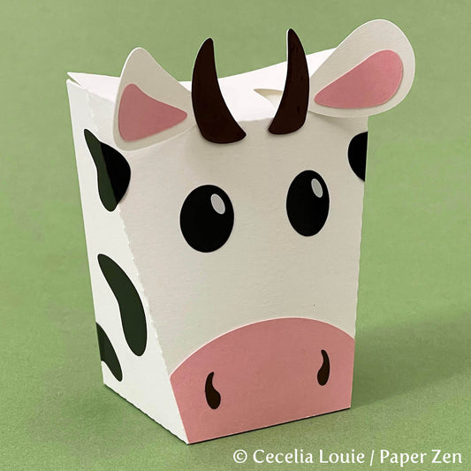 Cow Gift Box - SVG
