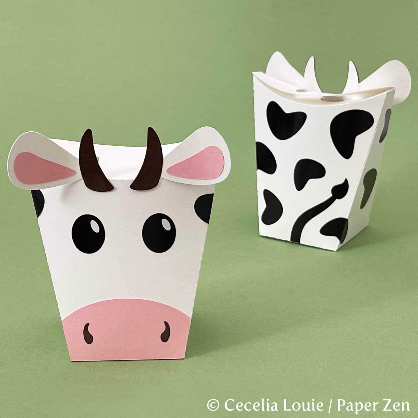 Cow Gift Box - SVG