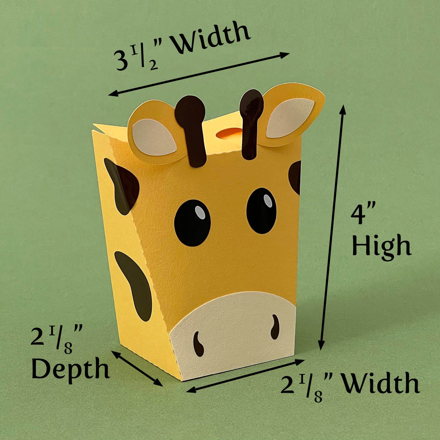 Giraffe Gift Box - SVG