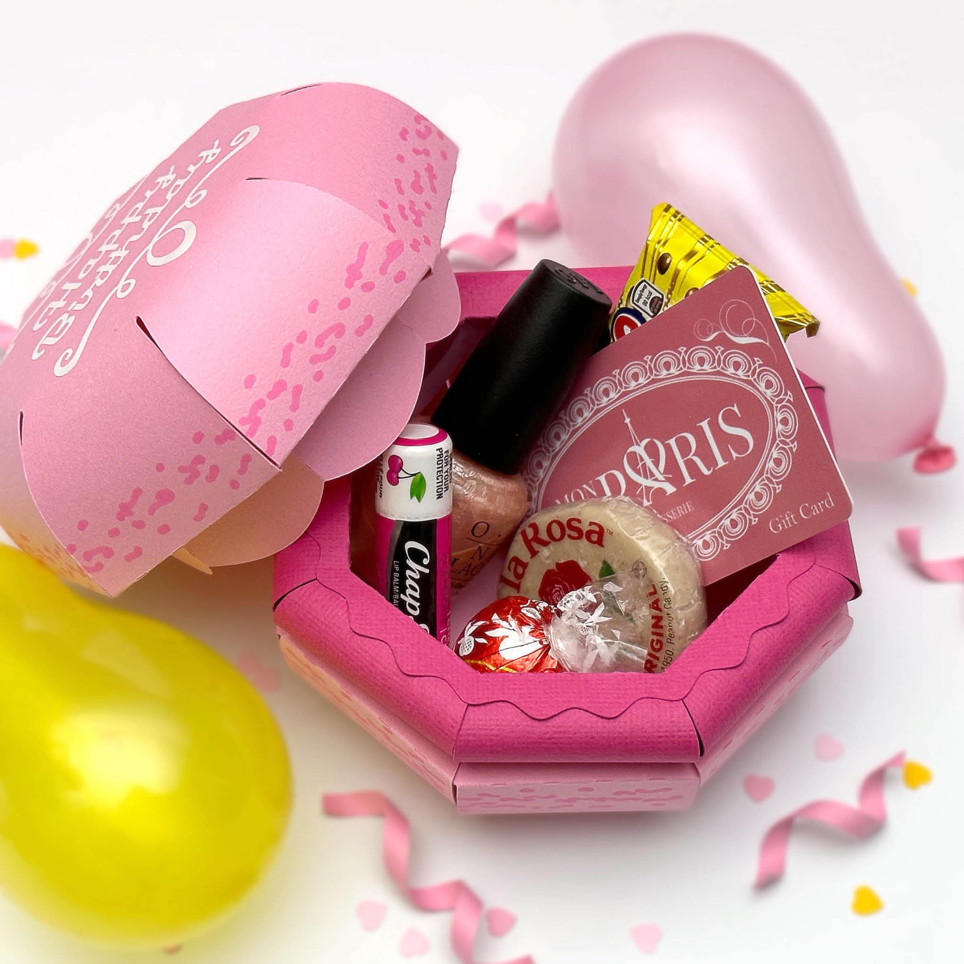 Macaron Gift Box 3D SVG Birthday Cake