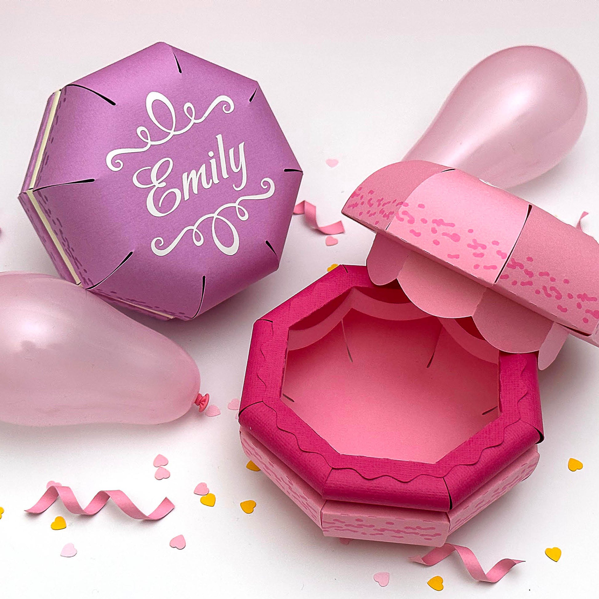 Macaron Gift Box 3D SVG Birthday Cake