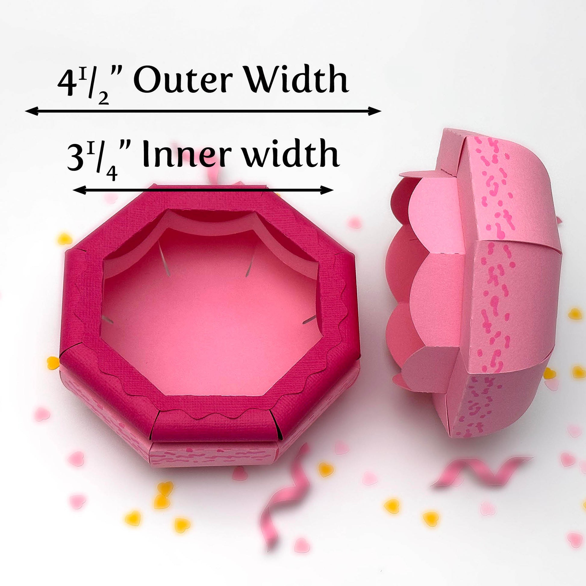 Macaron Gift Box 3D SVG Birthday Cake