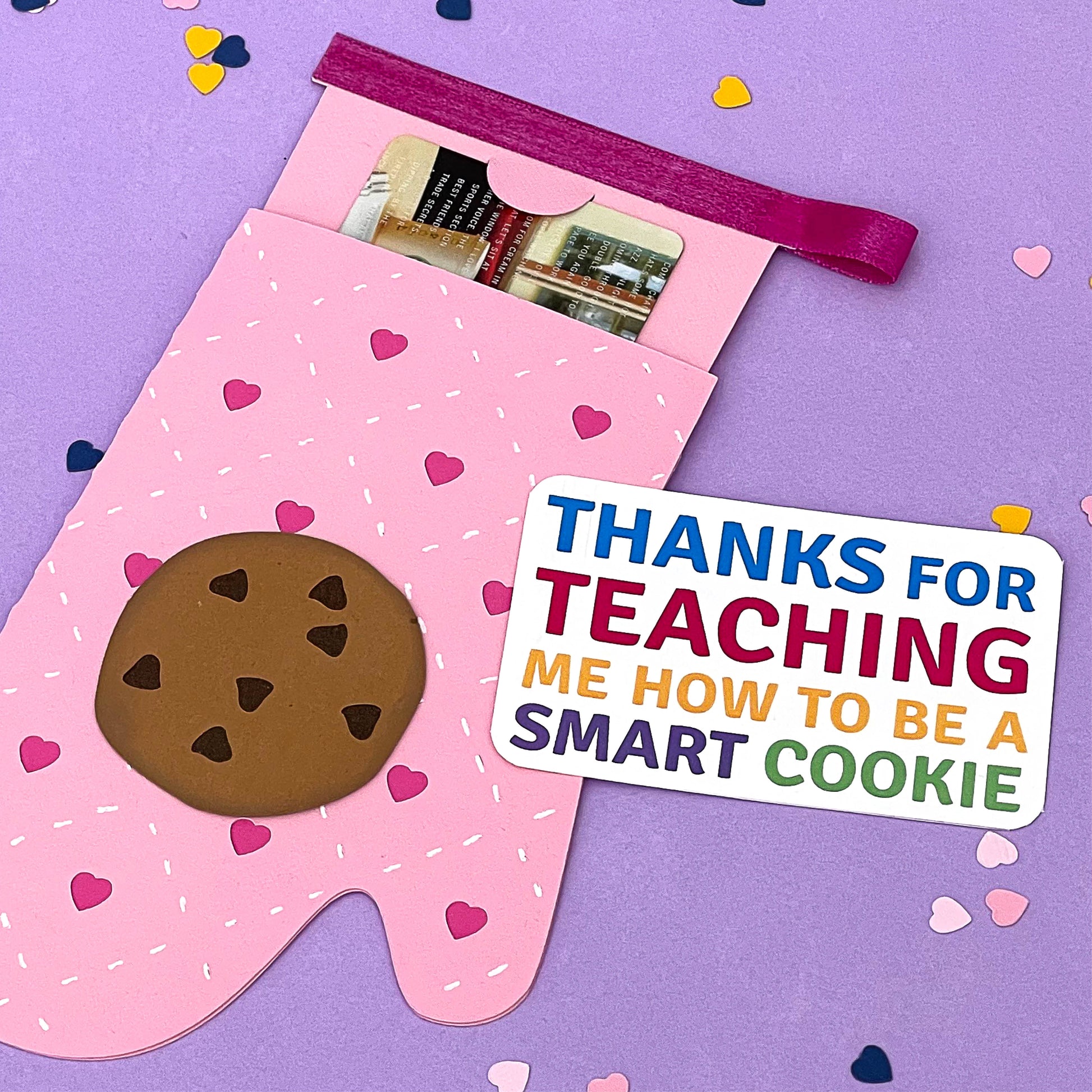 oven mitt gift card holder SVG for Mother's Day, Teacher Appreciation, Thank You, birthday