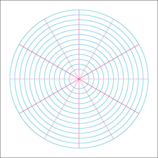 Quilling Snowflake Blank Grid