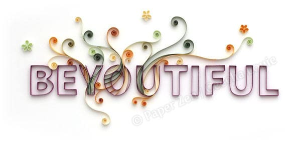 Quilling Uppercase Letters