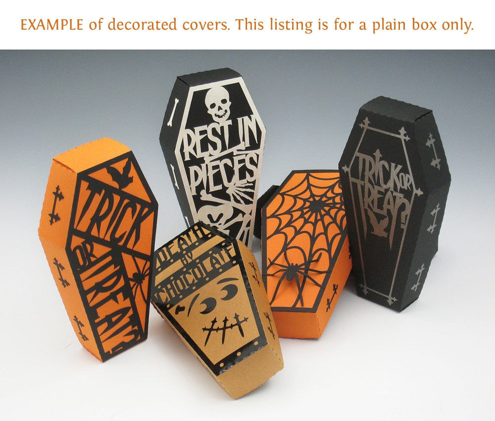 Halloween Coffin Box - SVG