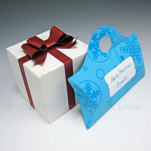 Pillow Box, Christmas Box (No Peeking) - SVG