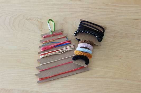 Elastic Band & Hair Tie Organizer - Free SVG and PDF Template Pattern