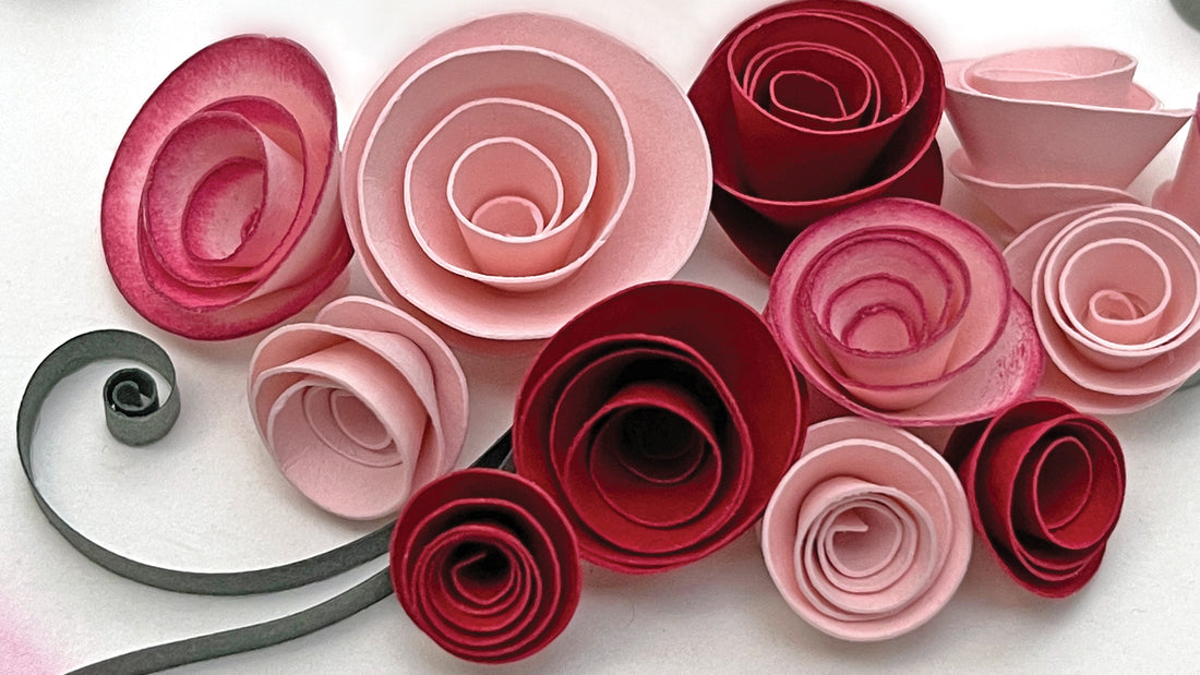 Spiral Paper Rose Flowers