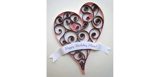 Quilling Happy Birthday Mom Card
