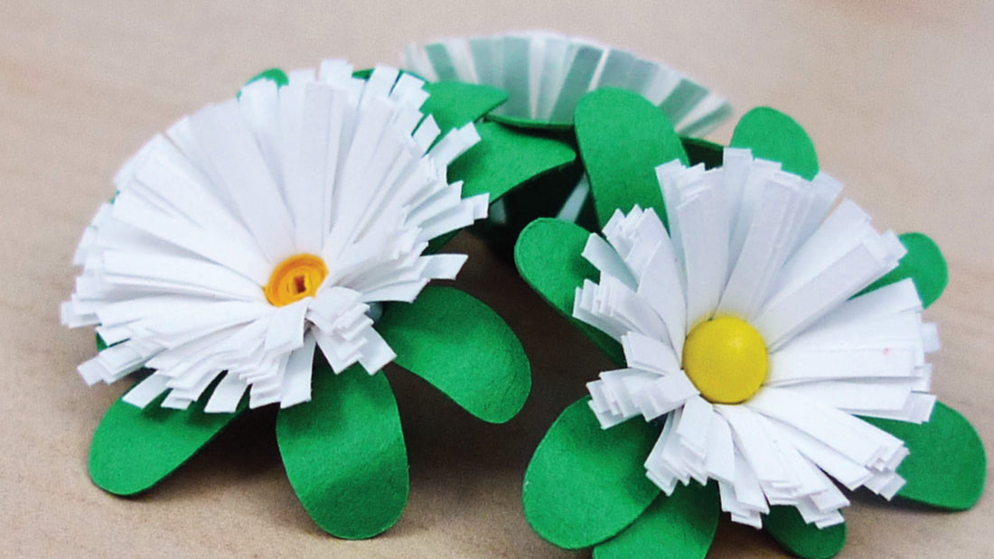 Quilling Fringed Flower #2: How to Make Daisy Tutorial and Pattern