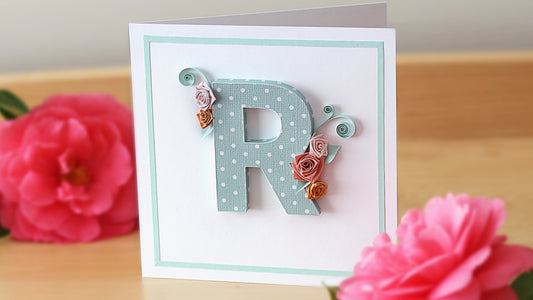 Quilling Letter R and How to Make 3D Roses Tutorial