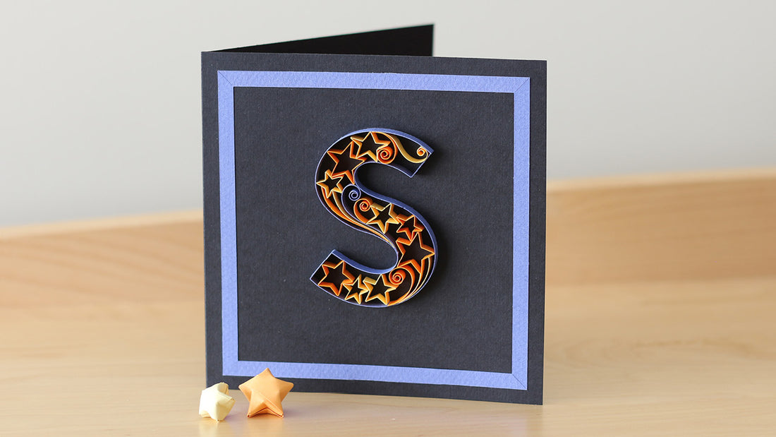 Quilling Letter S and How to Make Stars Tutorial