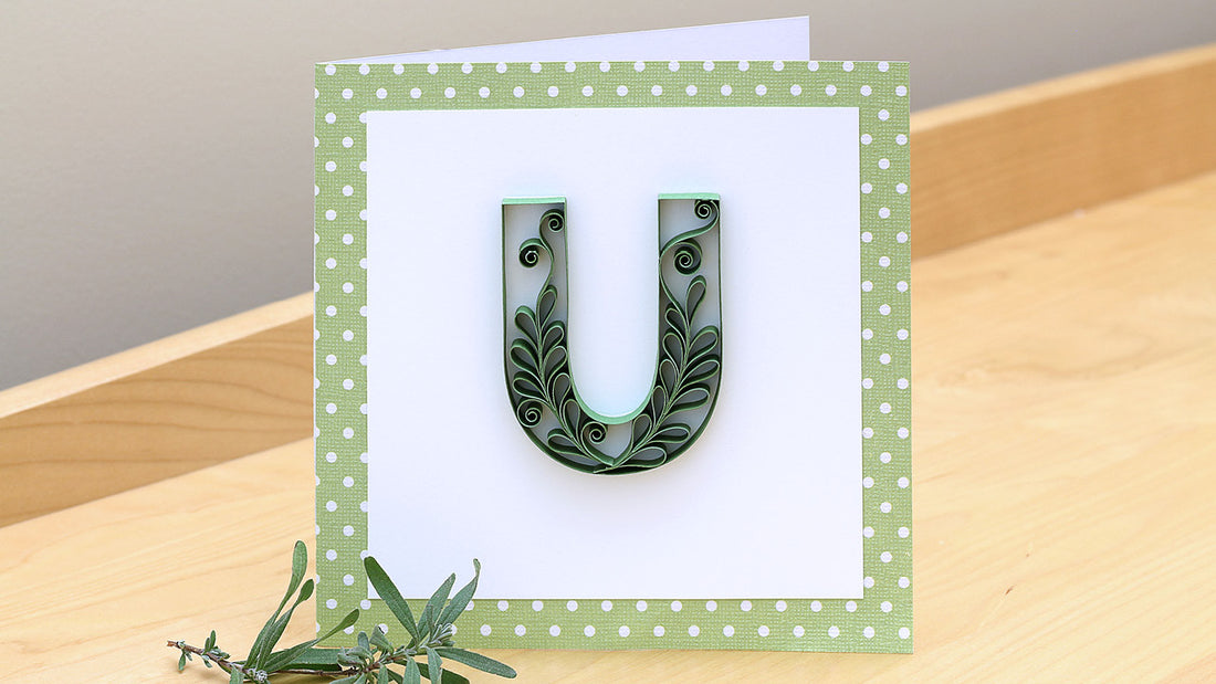 Quilling Letter U – How to Make Lavender Leaves Tutorial