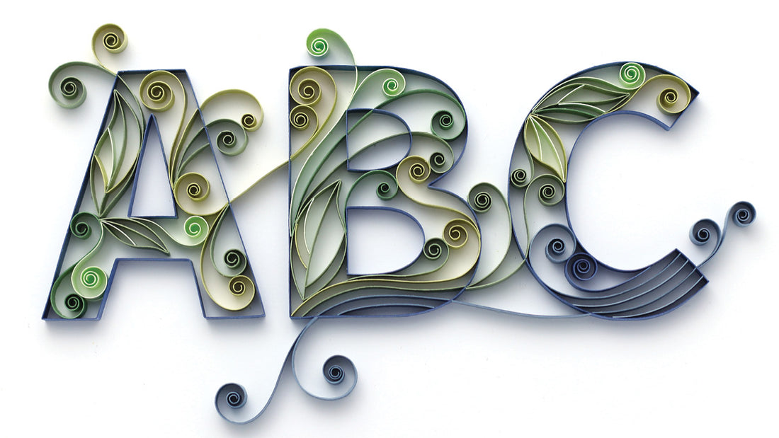Quilling Letters E-book, 26 Patterns and Templates for Quilling the Alphabet