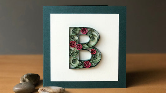 Quilling Letter B - Outline and Filling