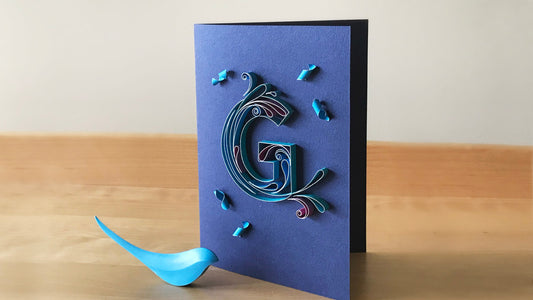 Quilling Letter G - Outline and Fill with Teardrop Shapes