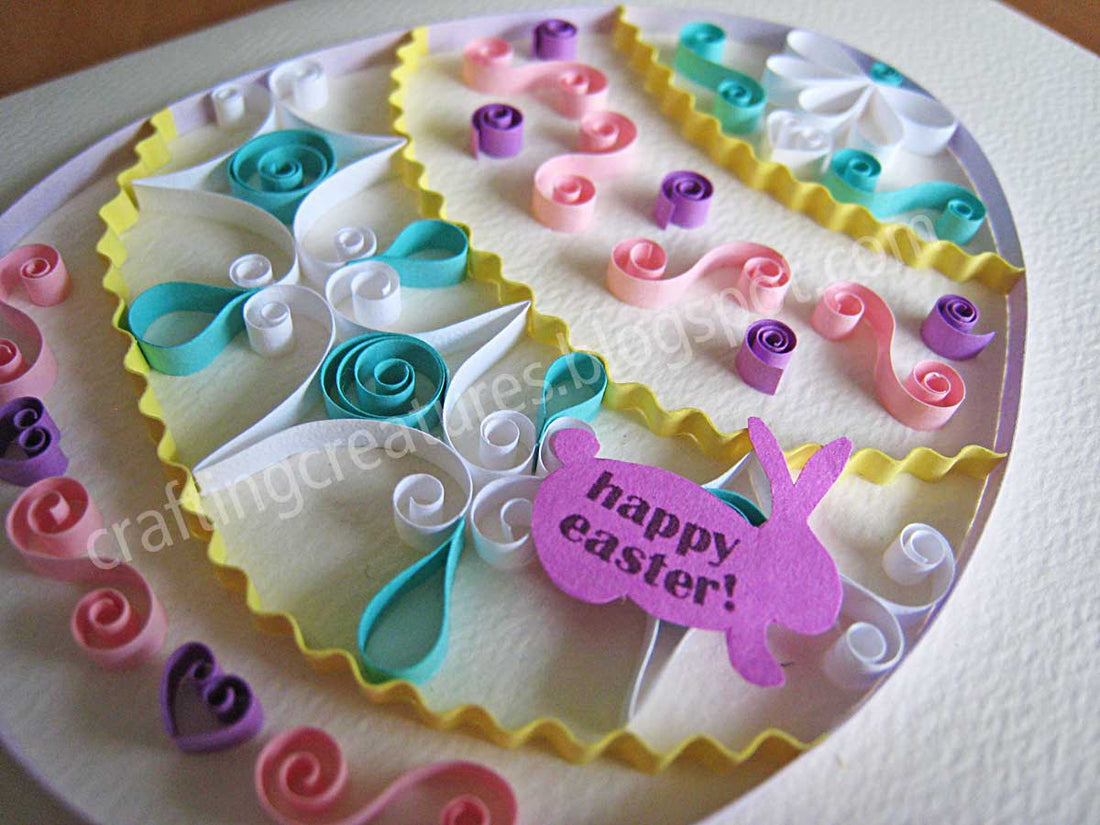 Quilling an Easter Egg