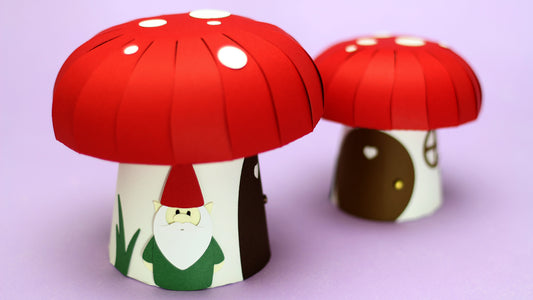 Paper Mushroom Box (3D SVG)