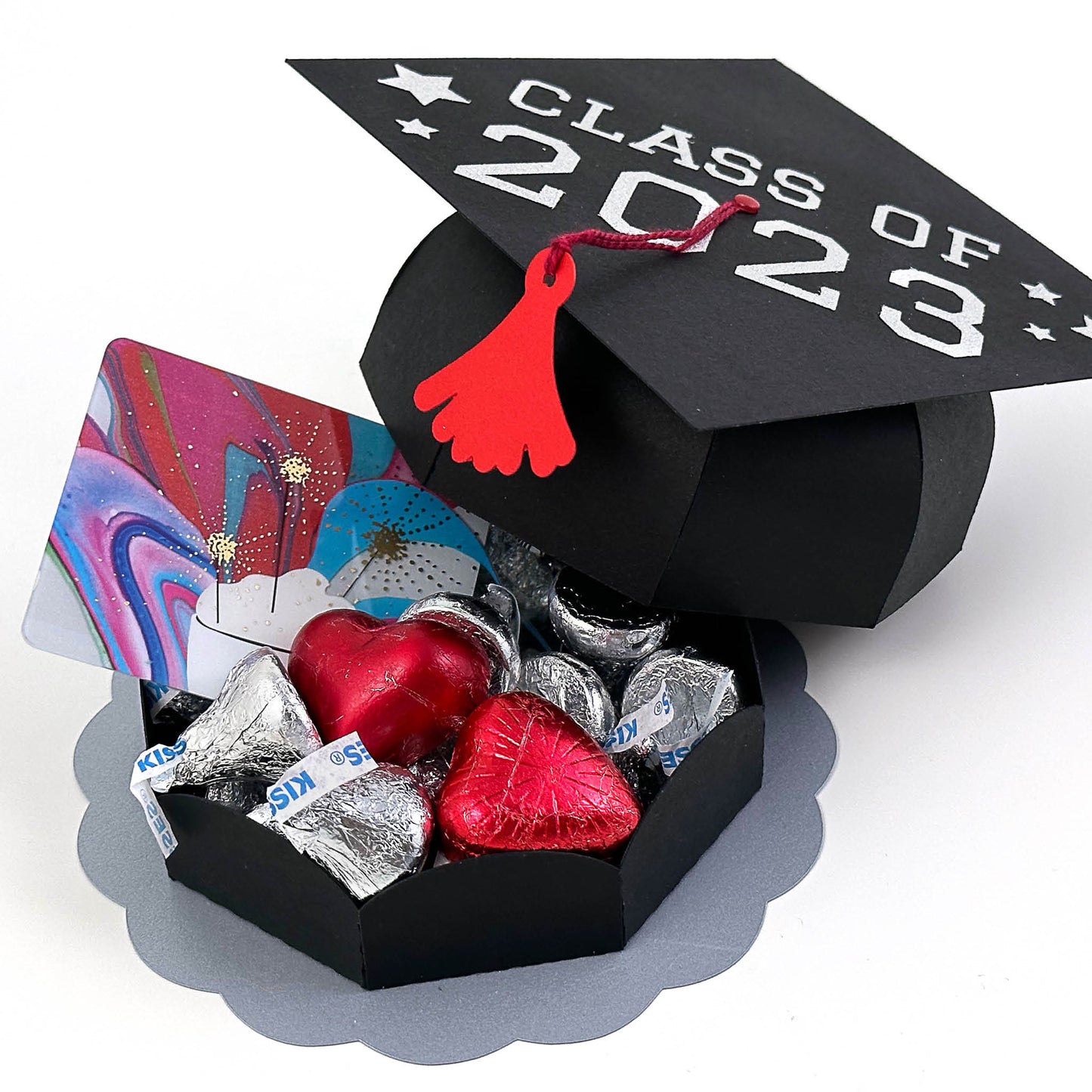 Graduation Cap Gift Box - SVG