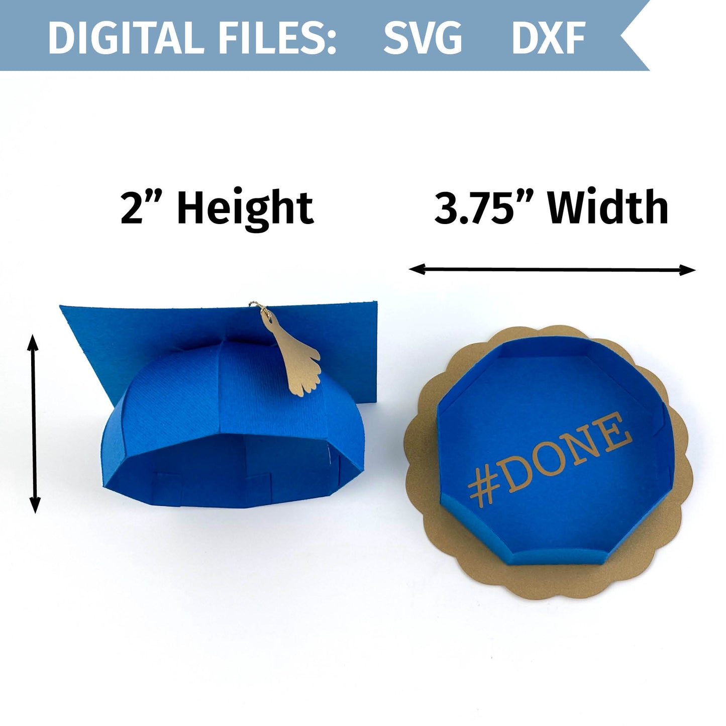 Graduation Cap Gift Box - SVG