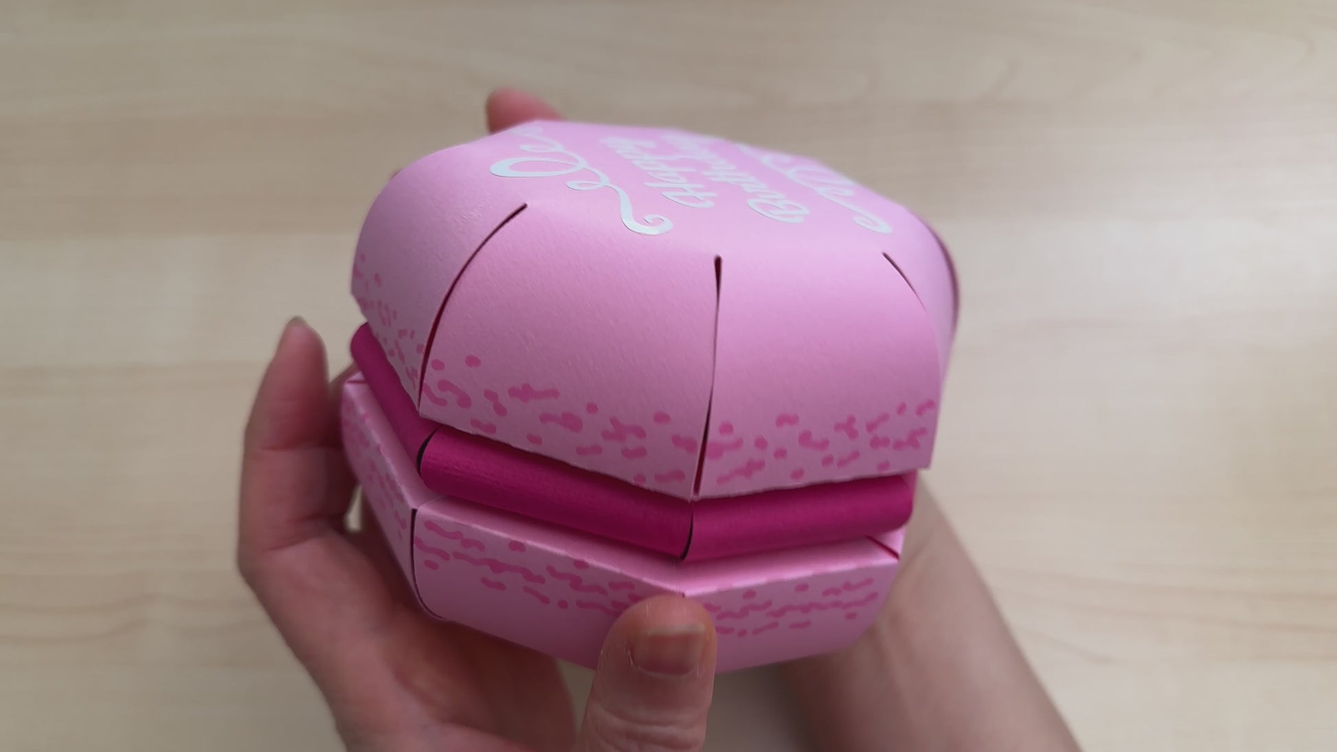 Macaron Gift Box 3D SVG Birthday Cake