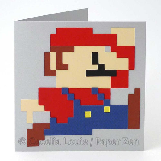Mario Birthday Card - SVG PDF
