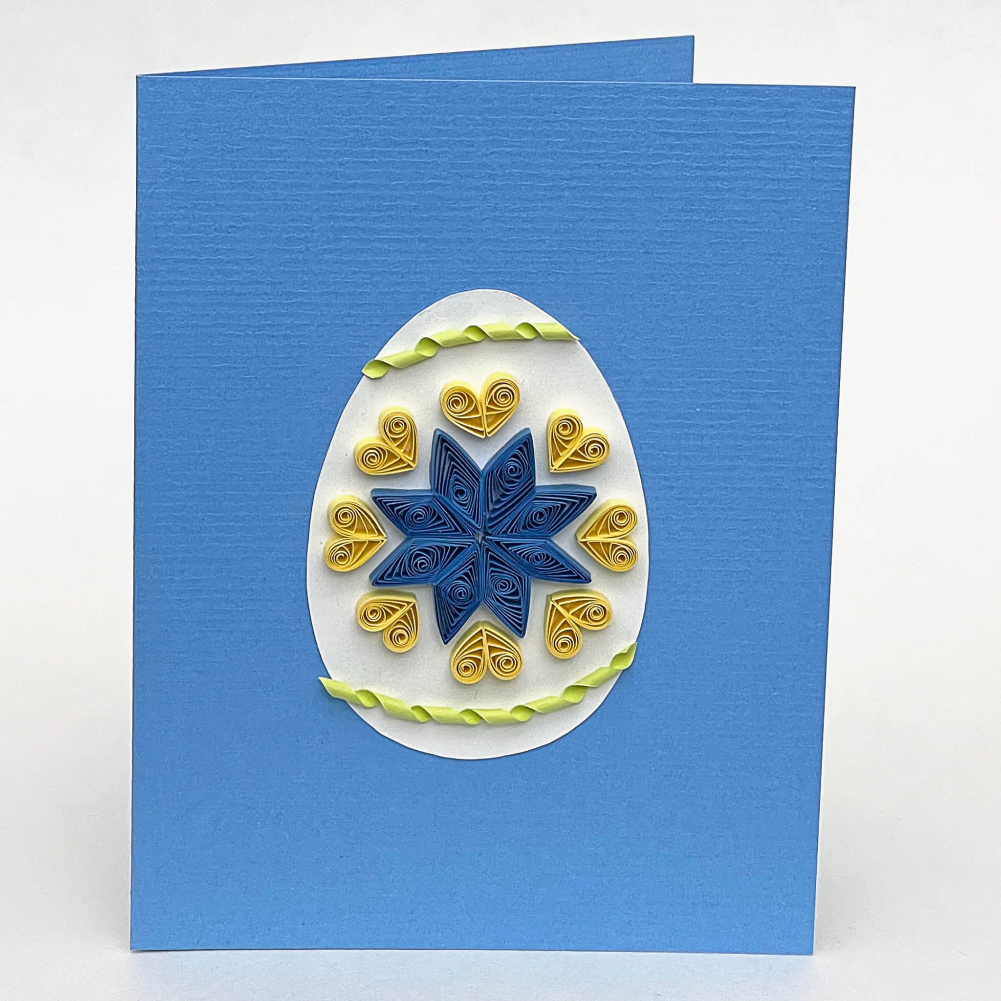 Quilling Easter Egg Card Free Pattern for Beginners PaperZen