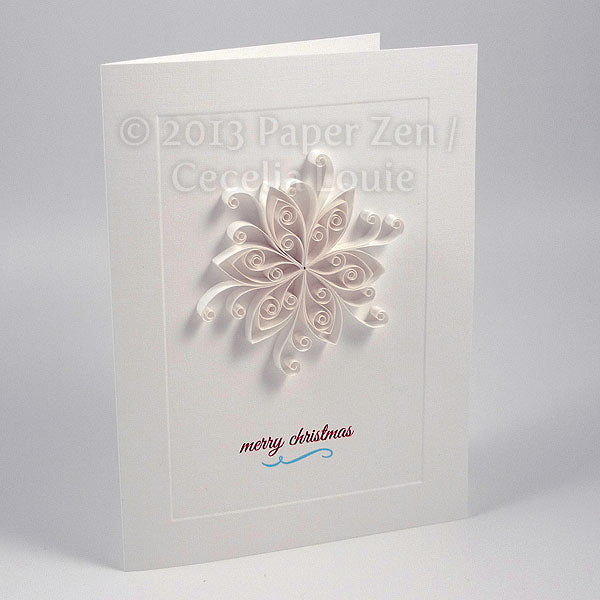Quilling Snowflake Blank Grid
