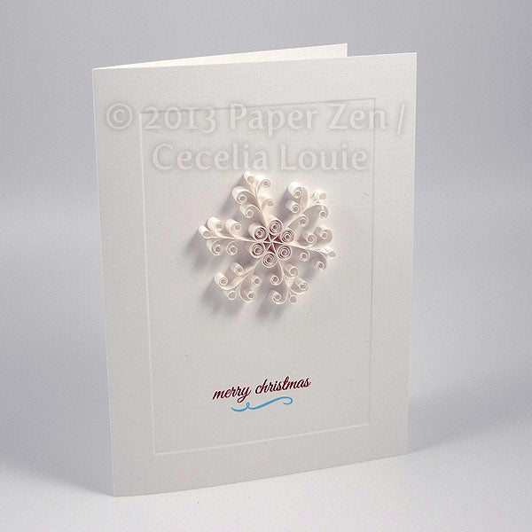 Quilling Snowflake Blank Grid