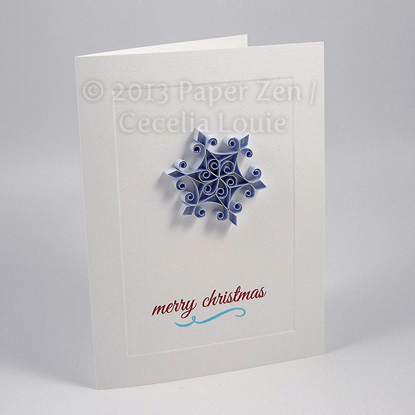 Quilling Snowflake Blank Grid