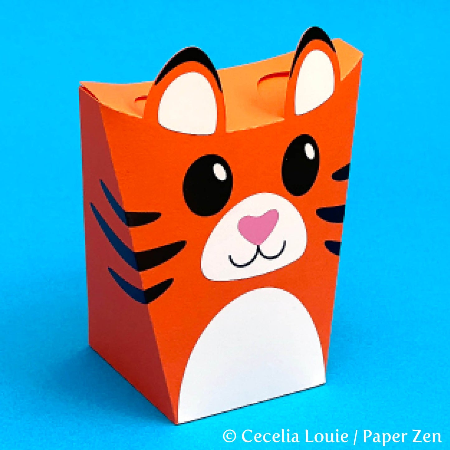 Tiger Gift Box SVG