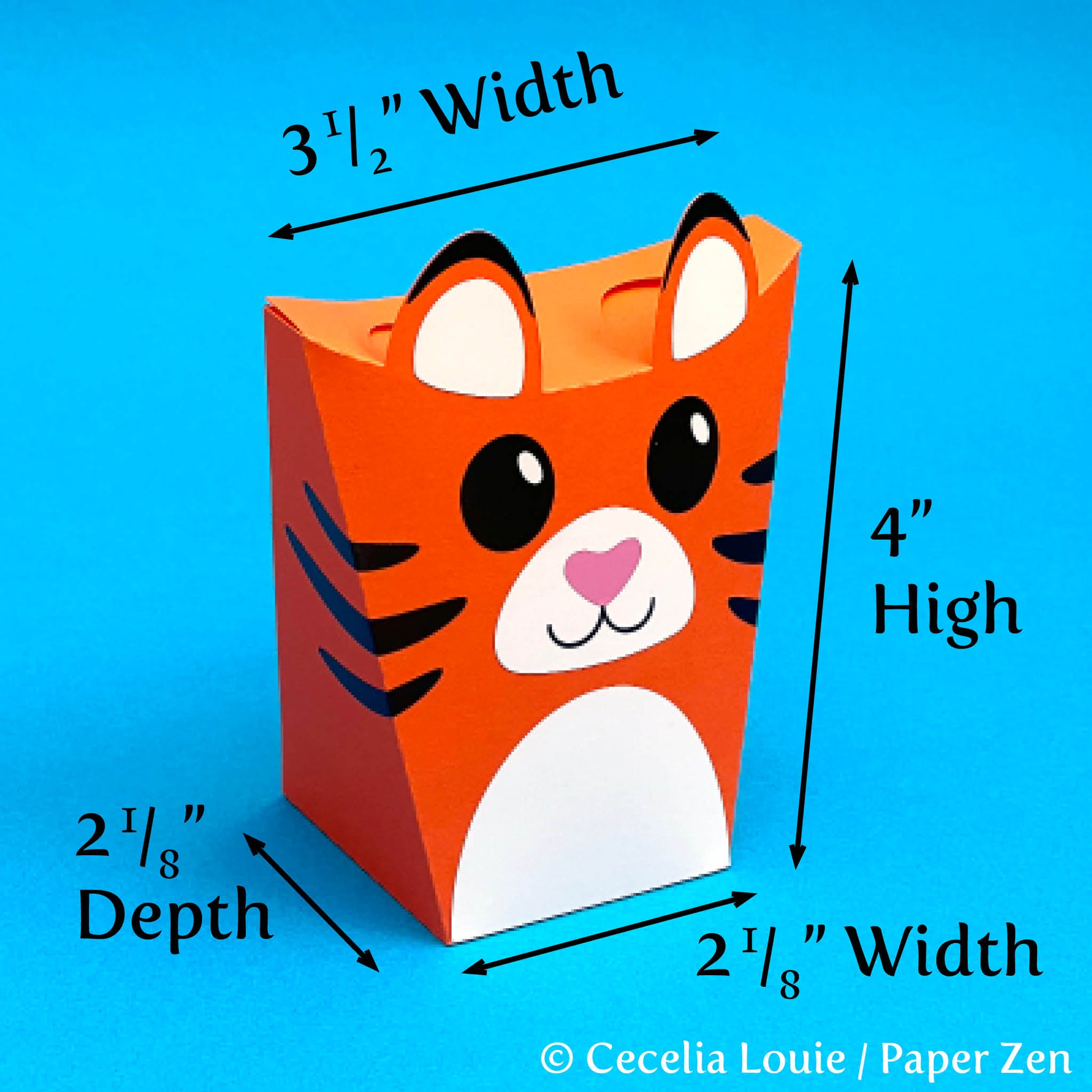 Tiger Gift Box SVG